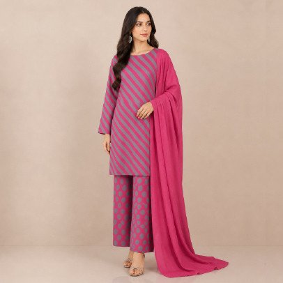 Elegant 3 Piece Lawn Suit – Soft & Breezy Everyday Wear