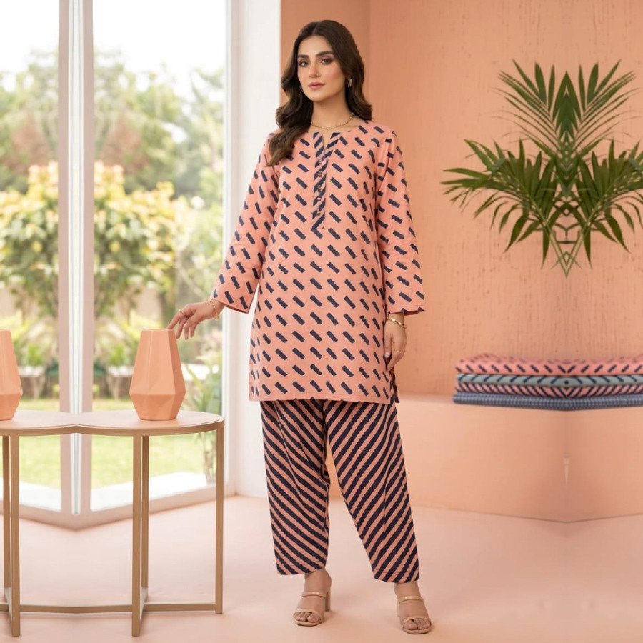 Luxury 2 Piece Lawn Suit with Elegant Dupatta
