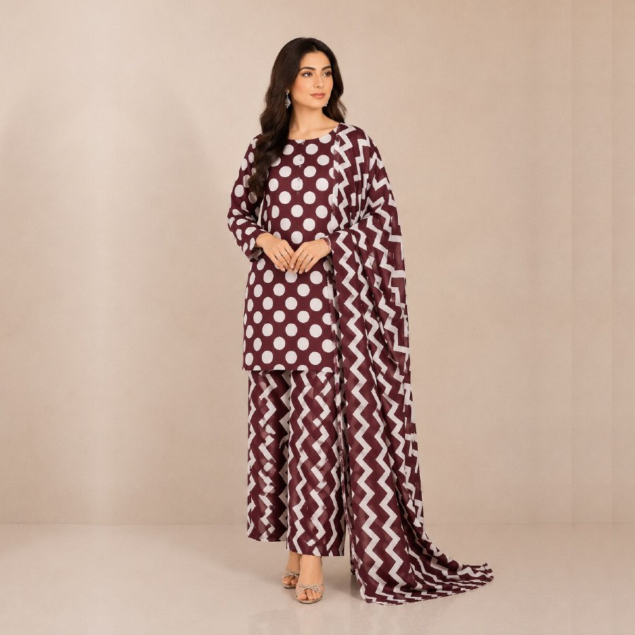 Elegant Breeze 3 Piece Lawn Suit