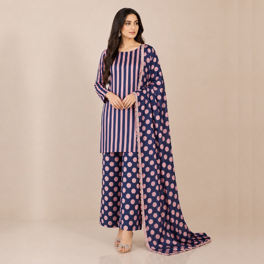 Elegant Breeze 3 Piece Lawn Suit